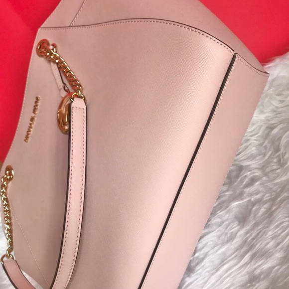 🌺 NEW MK MICHAEL KORS BLOSSOM CHAIN SHOULDER TOTE - Picture 7 of 8